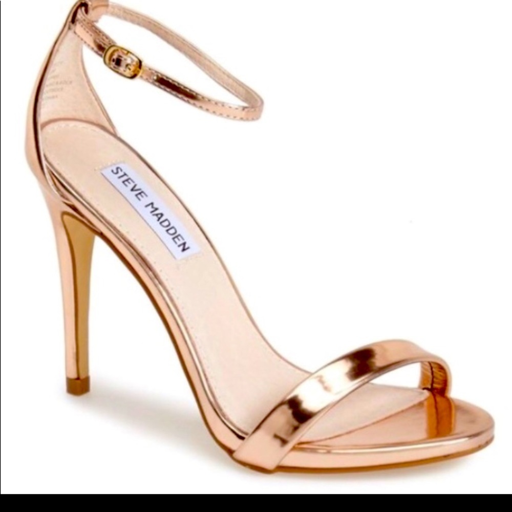 Steve Madden Rose Gold Minimalist Heels